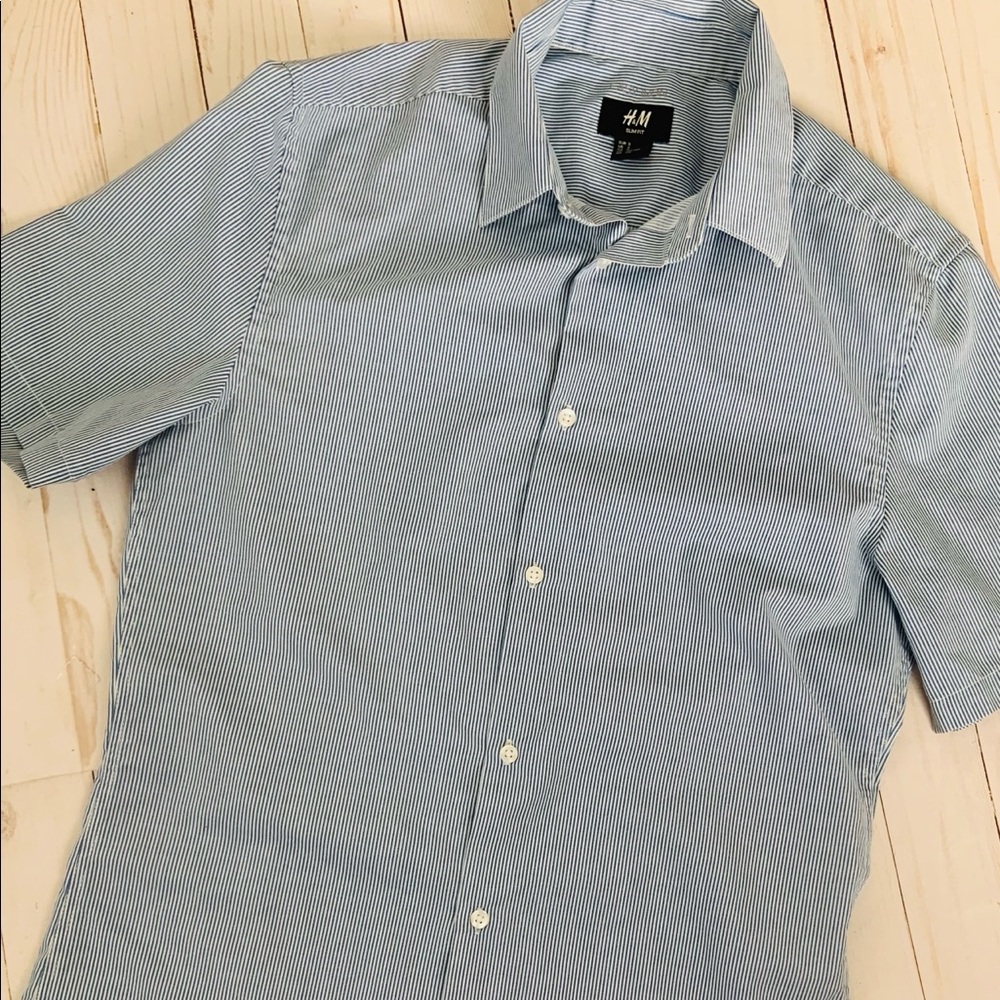 H & M Slim Fit Button Front Shirt